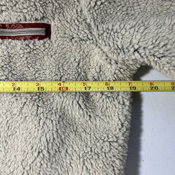 Kuhl Womens Small Sherpa Hoodie Jacket Full Zip Pockets Outdoor Fall Boho Beige - Picture 5 of 13